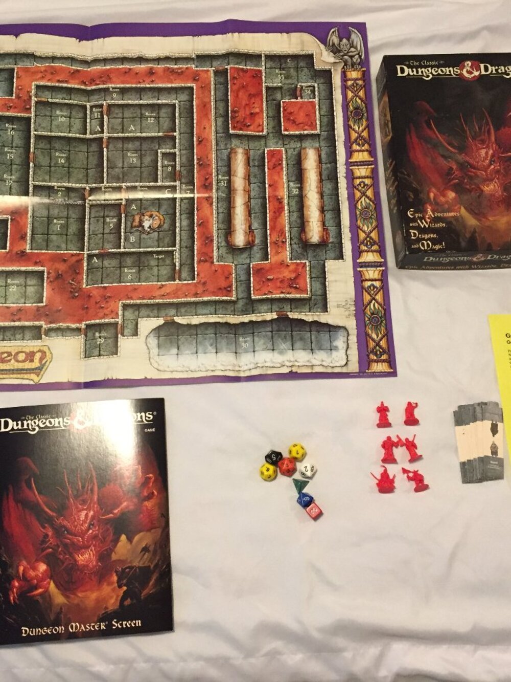 The Classic Dungeons & Dragons Game Box Set 1994 *INCOMPLETE* AS SHOWN TSR 1106